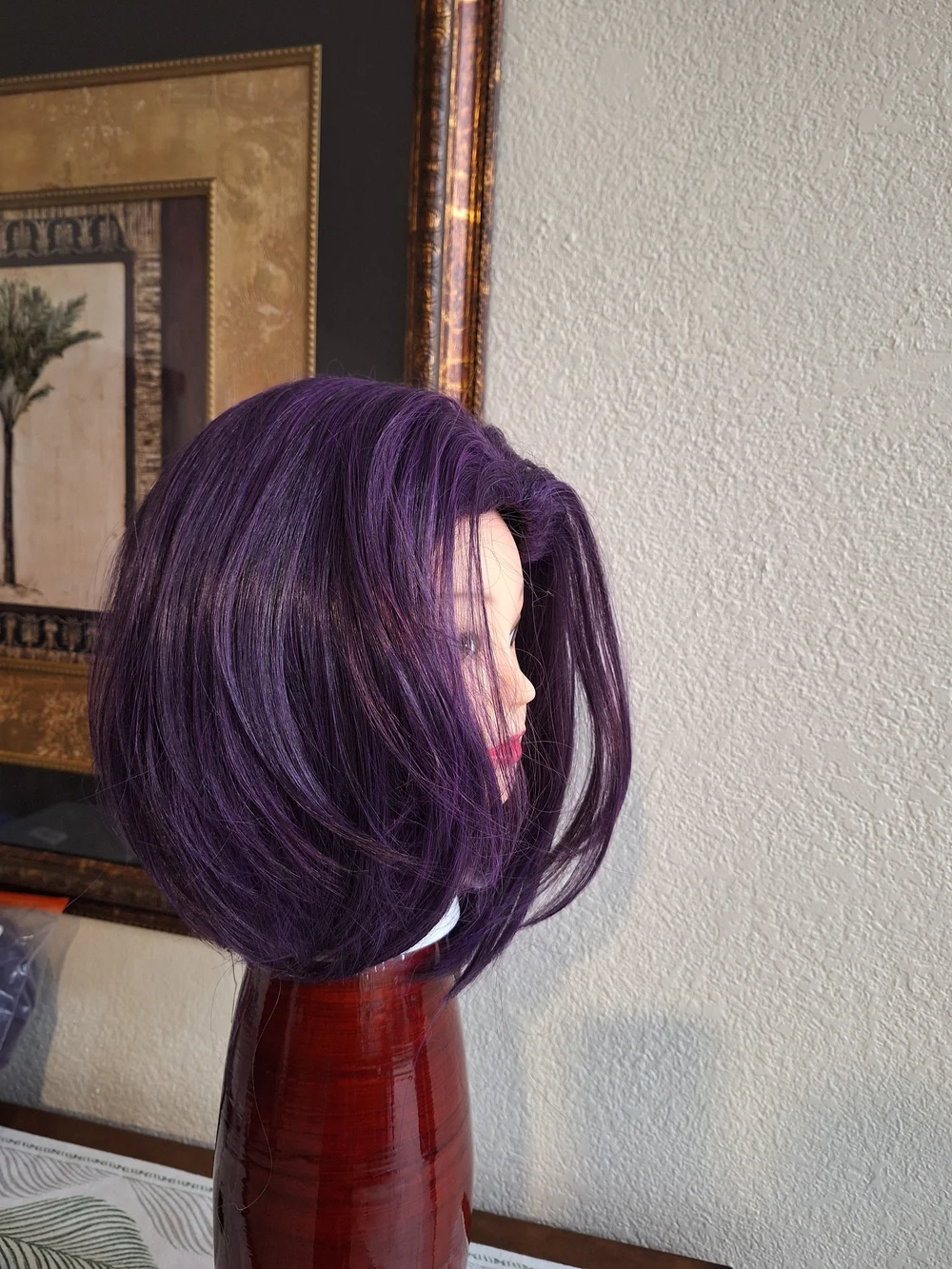 Purple Short Layered Women's Wig - Unbranded